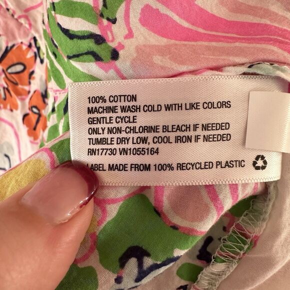 Lilly Pulitzer Target Nosey Posey Button Down Floral Pattern Size XS Cotton - Picture 6 of 9